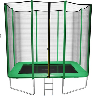 Cama elastica Mas Games Deluxe rectangular M con red y escalera 2021